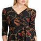 Ralph Lauren Women's Equestrian Print Jersey Dress Black Size 6 Petite