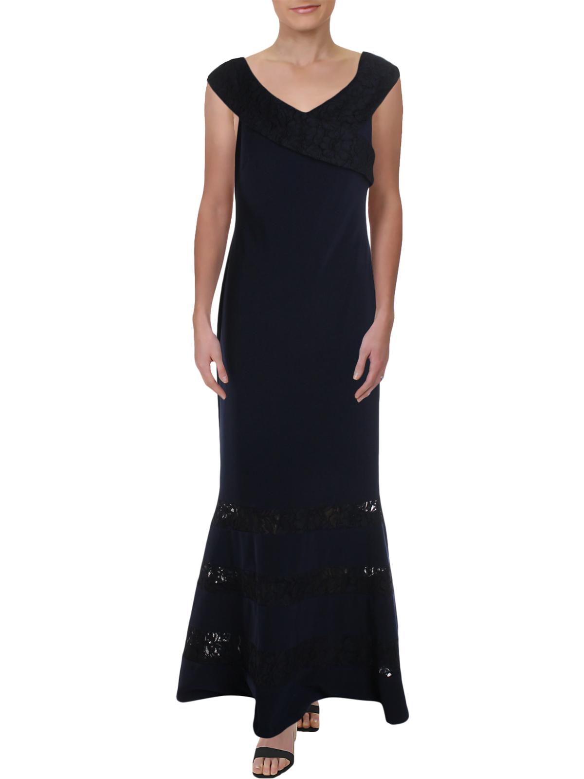 ralph-lauren-womens-claudinah-off-the-shoulder-lace-inset-evening-dress-blue-size-8