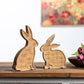 Wicker rabbit decor (set of 2)