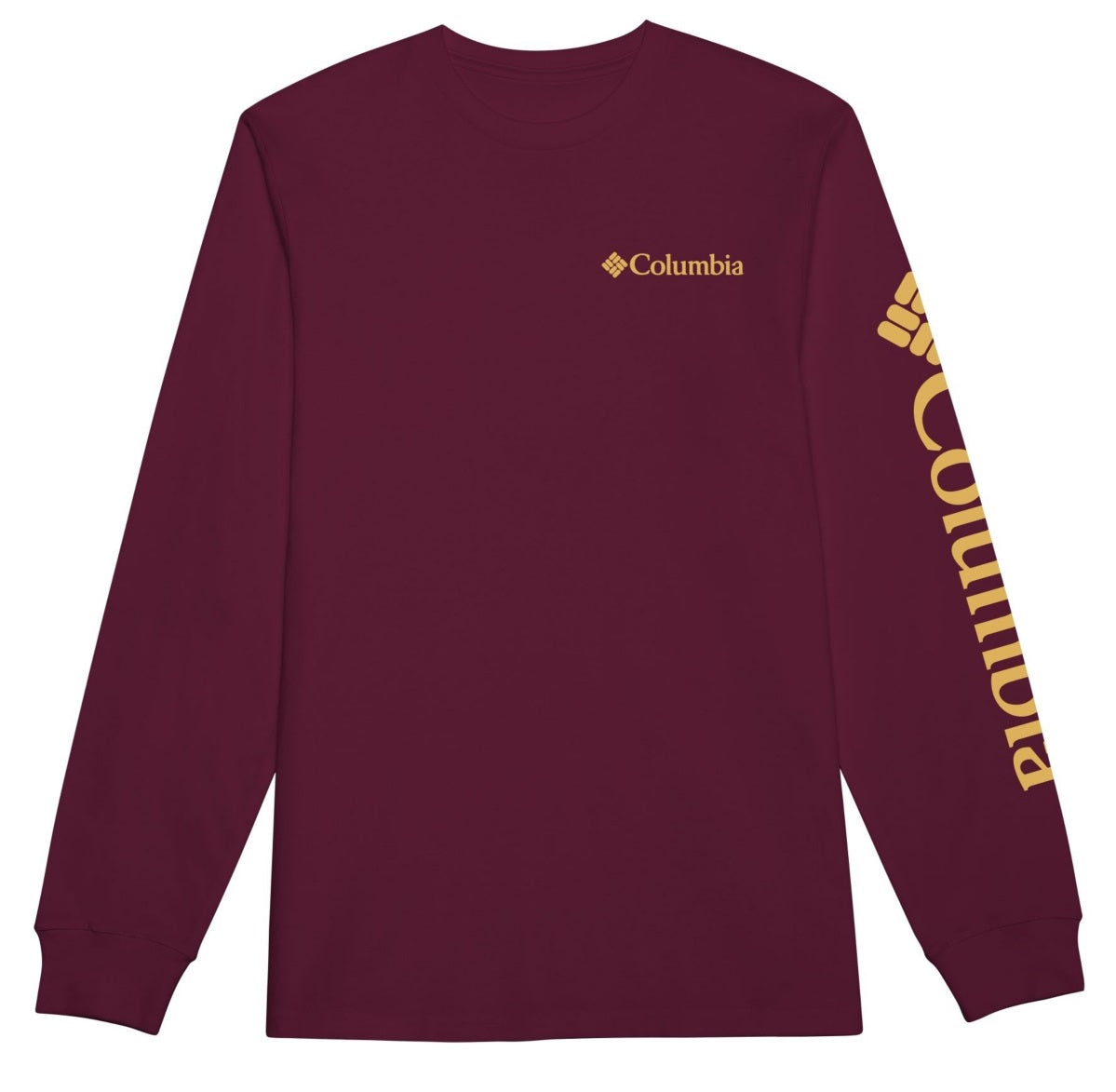 Columbia Men's Fundamentals Graphic Long Sleeve T-Shirt Red Size X-Large