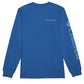 Columbia Men's Fundamentals Graphic Long Sleeve T-shirt Blue Size Large