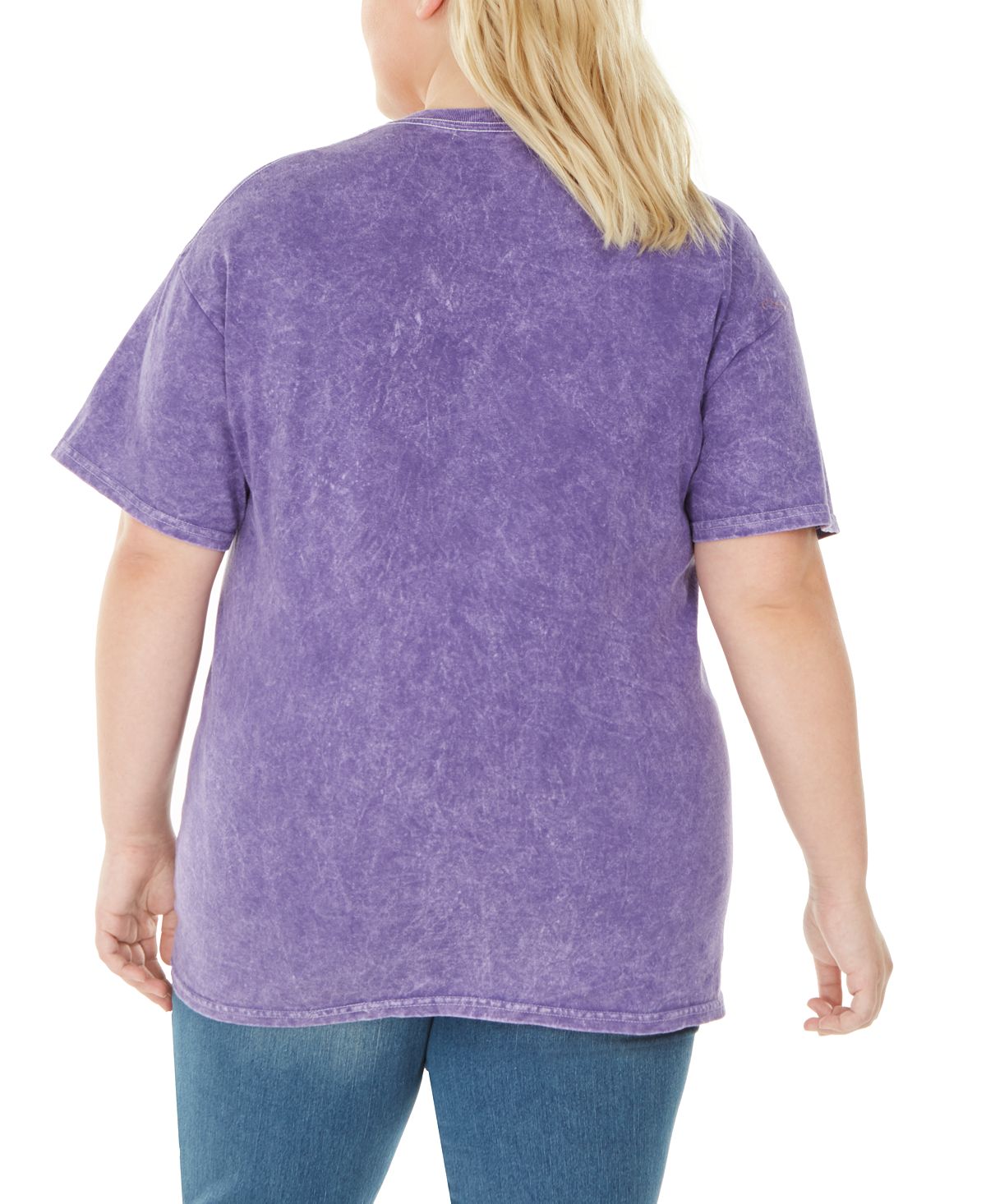 True Vintage Women's Cotton Clueless Graphic T-Shirt Purple Size 2X