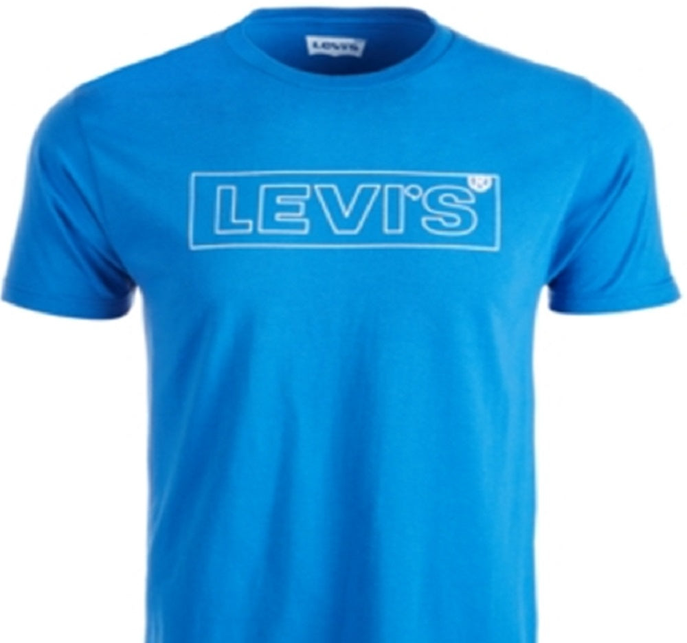 Levi's Men's Boxtab Cotton Logo T-Shirt Blue Size XX-Large