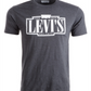 Levi's Men's Tracking Logo Graphic T-Shirt Gray Size Medium