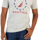 Nautica Men's J-Class Flag Classic-Fit Logo Graphic T-Shirt Gray Size X-Large