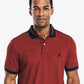 Nautica Men's Navtech Polo Shirt Red Size X-Large