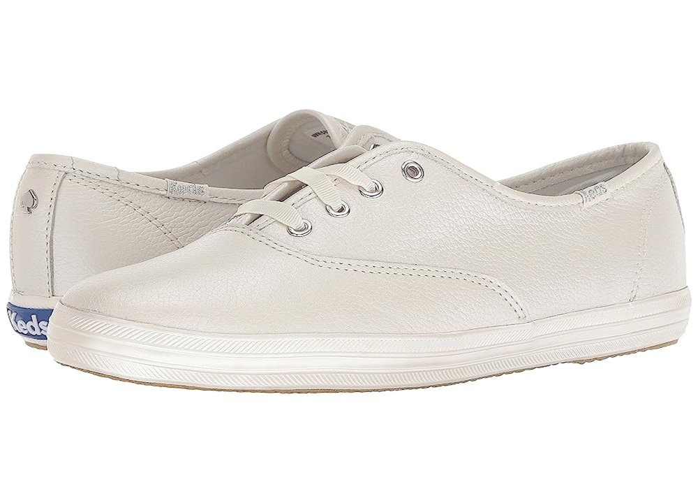 Kate Spade New York Women's Bridal Champion Pearlized Leather Shoes Beige Size 9 M