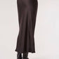 Apricot - Satin Bias Cut Maxi Skirt