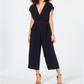 Monteau Women's Paperbag Waist Jumpsuit Blue Size Petite X-Large