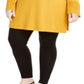 Alfani Women's Ribbed Tunic Sweater Yellow Size 3X