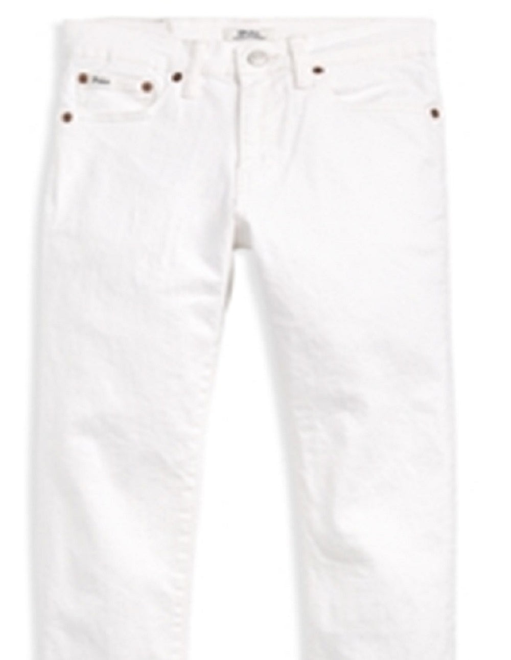 Ralph Lauren Boy's Sullivan Stretch Slim Fit Jeans White Size 12