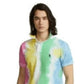 Polo Ralph Lauren Men's Classic Fit Tie Dye Mesh Polo Shirt Green Size Large