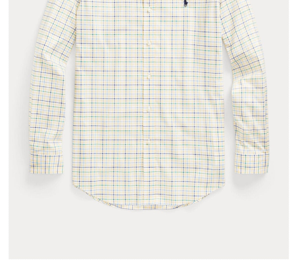 Polo Ralph Lauren Men's Classic Fit Stretch Poplin Shirt Blue Size XX-Large