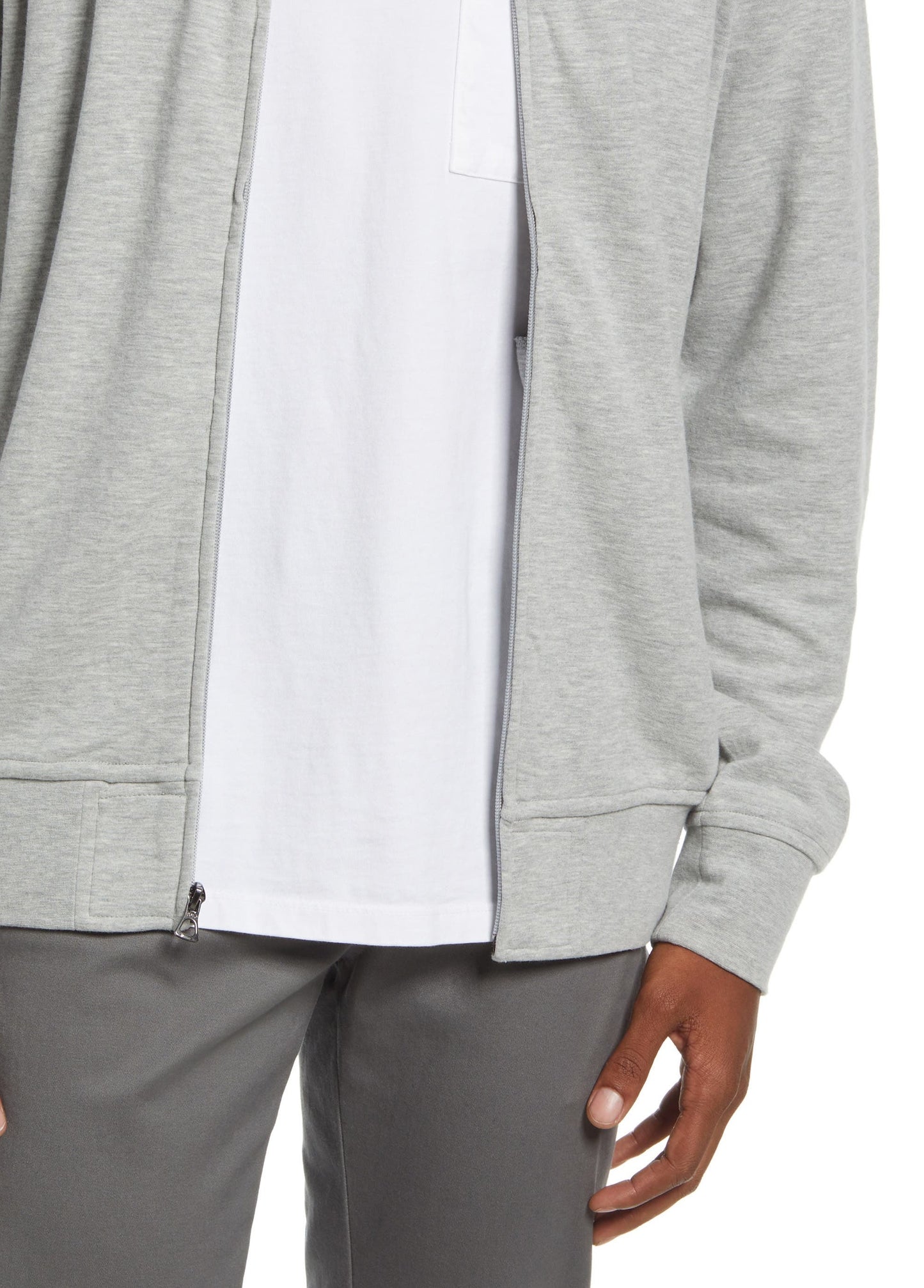 Polo Ralph Lauren Men's Double Knit Jersey Half Zip Pullover Gray Size Medium