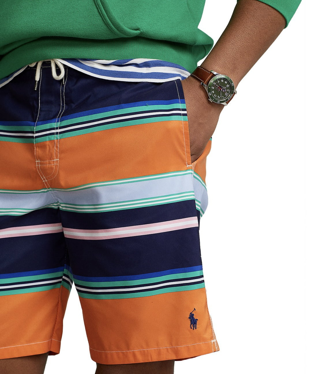Polo Ralph Lauren Men's Kailua Classic Fit Swim Trunk Orange