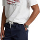 Polo Ralph Lauren Men's Classic Fit American Flag T-Shirt White Size XX-Large