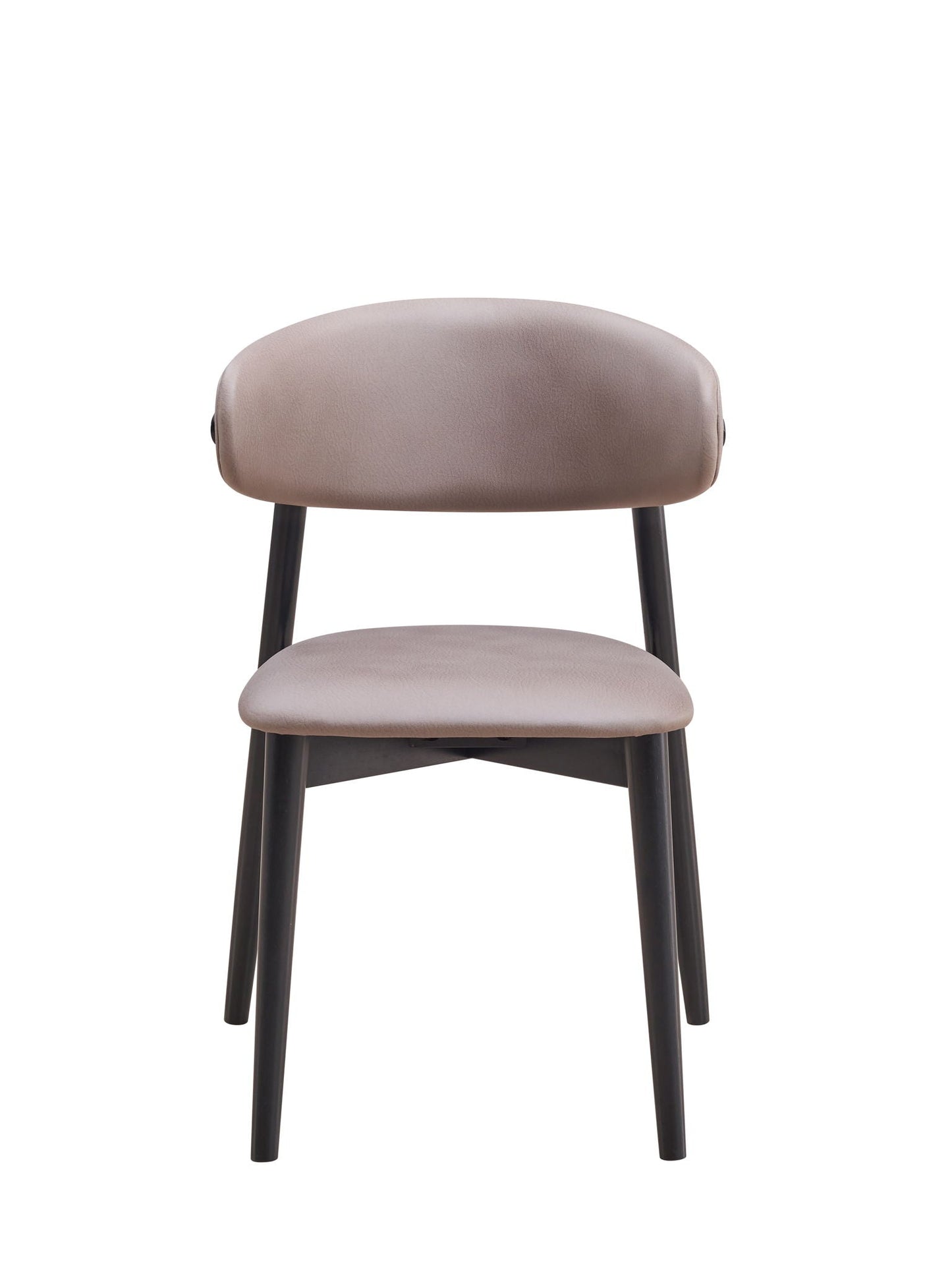 Lanae Polished Microfiber Side Chair (Set of 2) - Gray