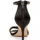 Badgley Mischka Women's Caroline Embellished Ankle Strap Evening Sandals Black Size 10 M
