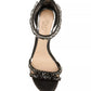 Badgley Mischka Women's Caroline Embellished Ankle Strap Evening Sandals Black Size 10 M