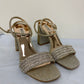 Badgley Mischka Women's Becca Sandal Yellow Size 8.5 M