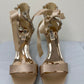 Badgley Mischka Women's Tracy Rhinestone Ribbon Heeled Sandals Pink Size 8 M