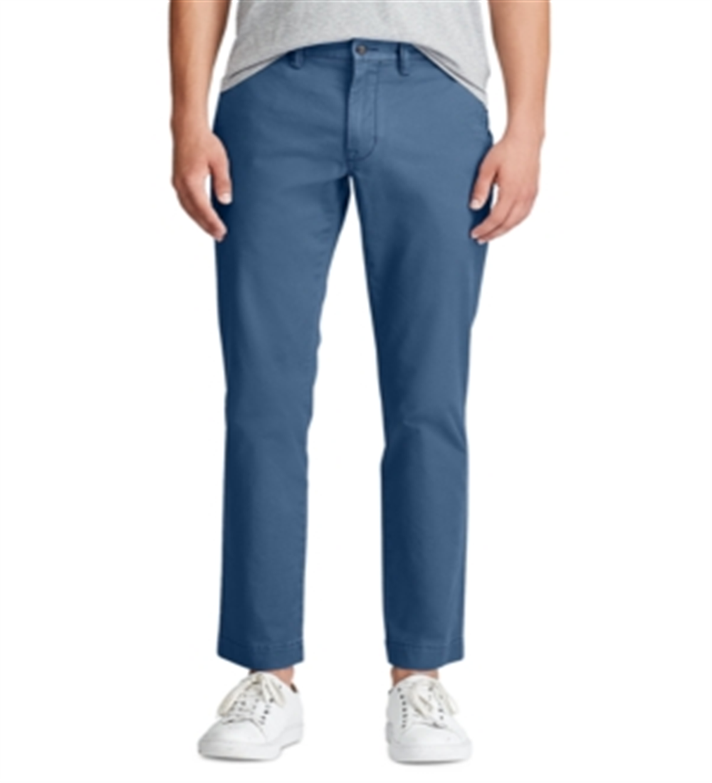 Polo Ralph Lauren Men's Slim Fit Stretch Cotton Chino Pants Blue Size 36X32