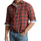 Ralph Lauren Men's Classic Fit Plaid Double Faced Shirt Red Size XX-Large
