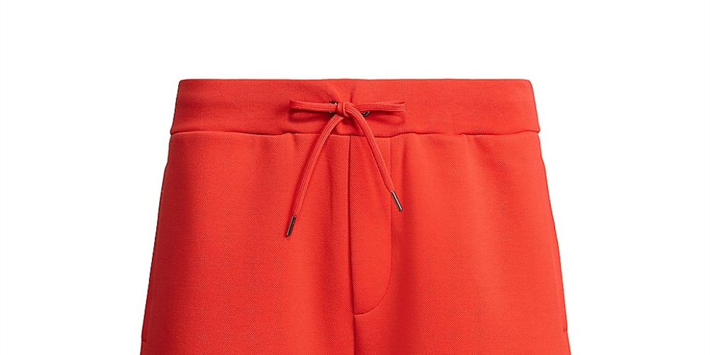 Polo Ralph Lauren Men's 8 Inch Logo Double Knit Shorts Red Size Small