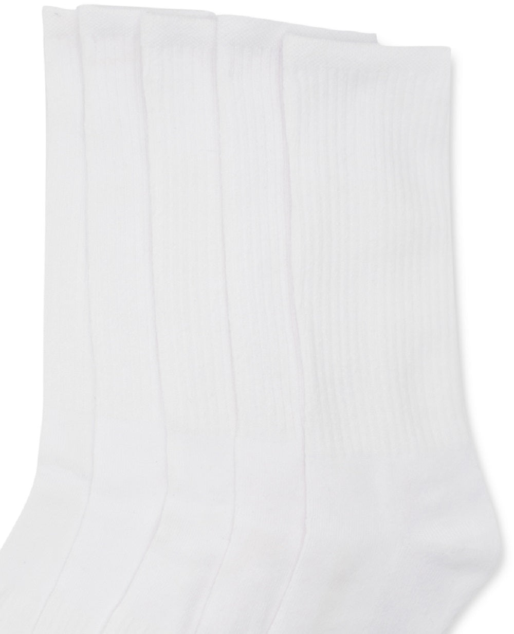 New Balance Men's 5 Pk Athletic Crew Socks White Size Regular