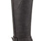 GUESS Womens Haydin Faux Leather Riding Boots Gray Size 6.5 MW