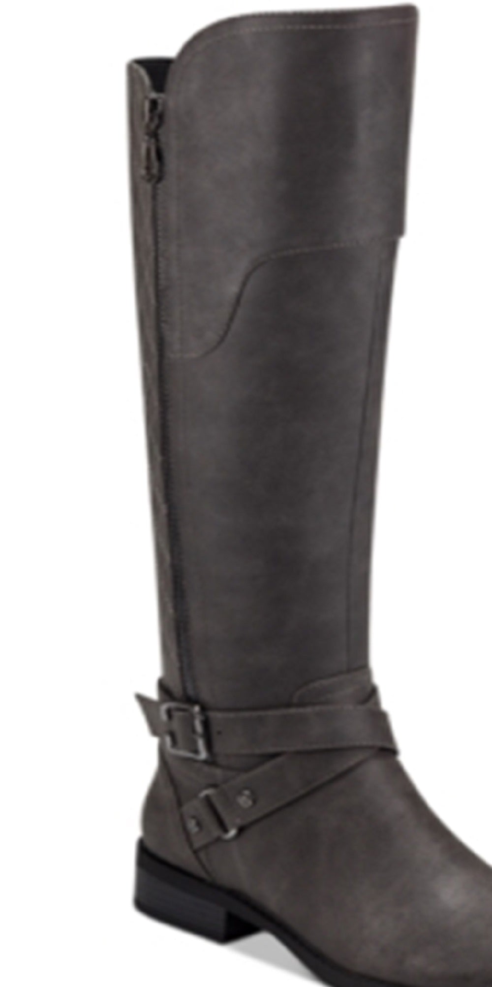 GUESS Womens Haydin Faux Leather Riding Boots Gray Size 6.5 MW