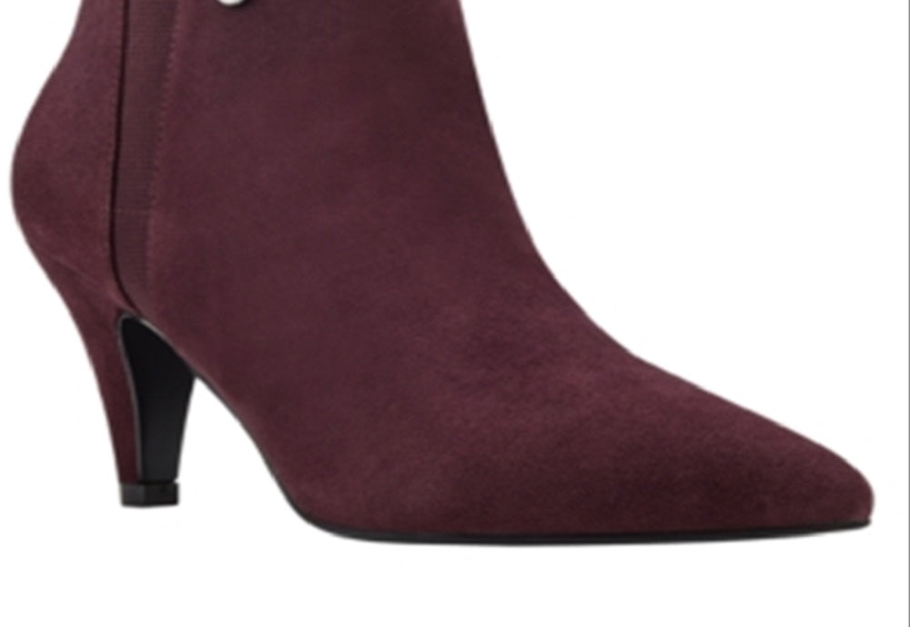 Bandolino Women's Bari Pointy Toe Booties Red Size 6.5 M