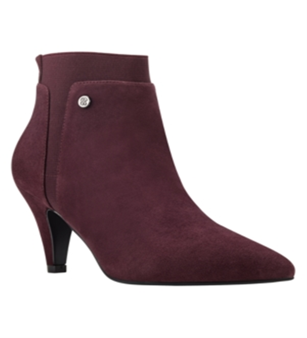 Bandolino Women's Bari Pointy Toe Booties Red Size 6.5 M