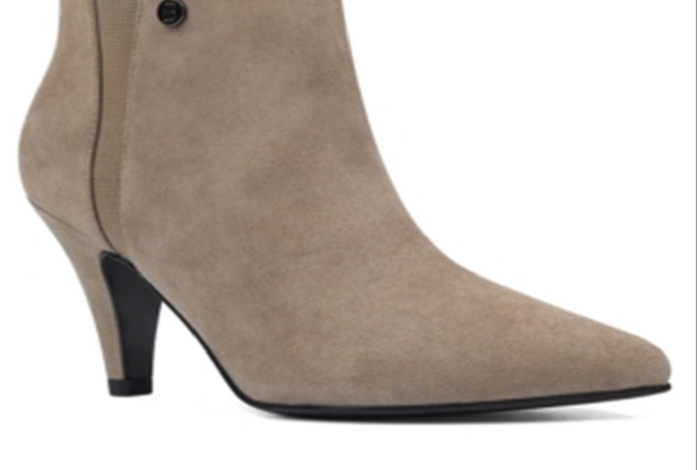 Bandolino Women's Bari Padded Insole Pointed Toe Booties Brown Size 5.5 M