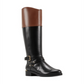 Bandolino Women's Jimani Leather Knee High Riding Boots Black Size 9.5 M
