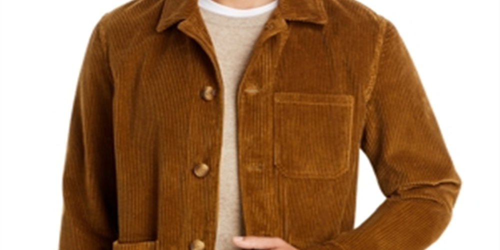 The Men's Store at Bloomingdale's Corduroy Chore Jacket Brown Size Large