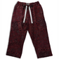 Karu Research Vintage Kantha Cotton Regular Fit Drawstring Pants Blue Size 32 REG