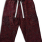 Karu Research Vintage Kantha Cotton Regular Fit Drawstring Pants Blue Size 32 REG