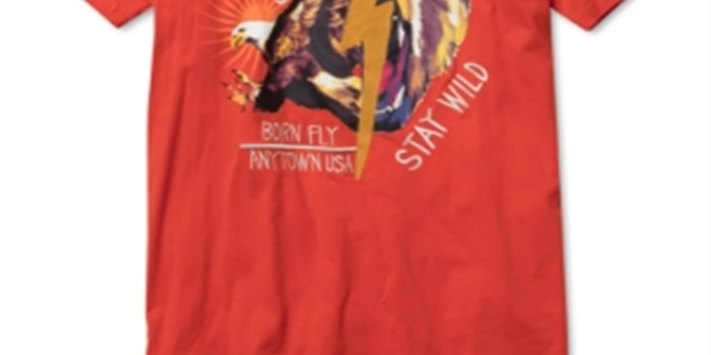 Born Fly Men's Big & Tall Graphic T-Shirt Yellow Size XXXX-Large