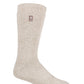 Heat Holders Men's Dunnock Twist Crew Sock White Size 7-12