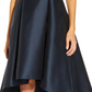 Adrianna Papell Women's Rhinestone High Low Dress Blue Size 16