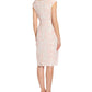 Adrianna Papell Women's Metallic Floral Sheath Dress Pink Size 6