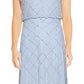 Adrianna Papell Women's Beaded Blouson Gown Blue Size 4