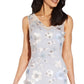 Adrianna Papell Women's Sequin Applique Sheath Dress Blue Size 10