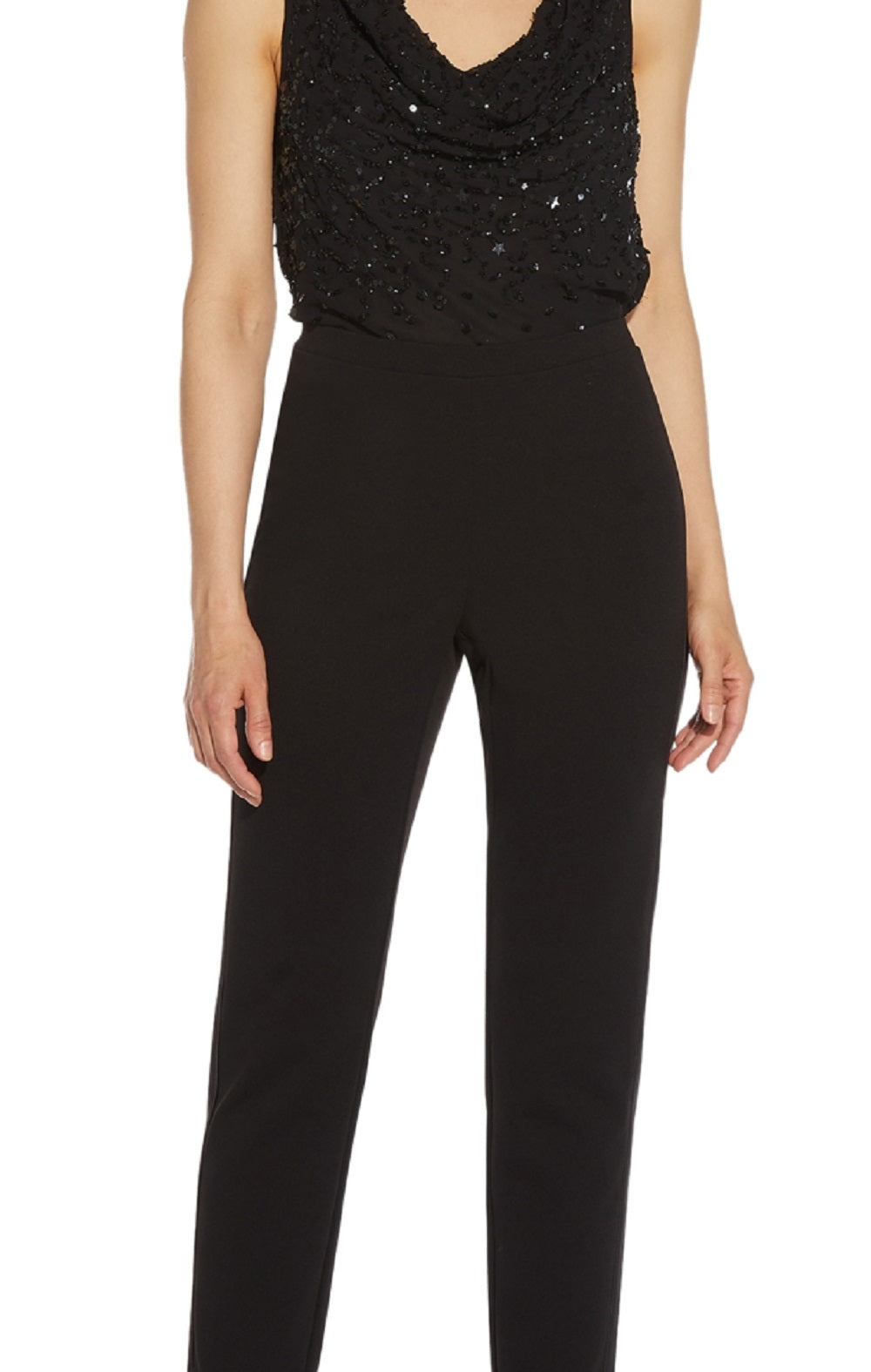 Adrianna Papell Women's Slim Leg Tuxedo Pants Black Size 6