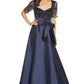 Adrianna Papell Women's Embellished Bodice Ball Gown Blue Size 2