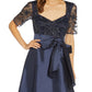 Adrianna Papell Women's Embellished Bodice Ball Gown Blue Size 2