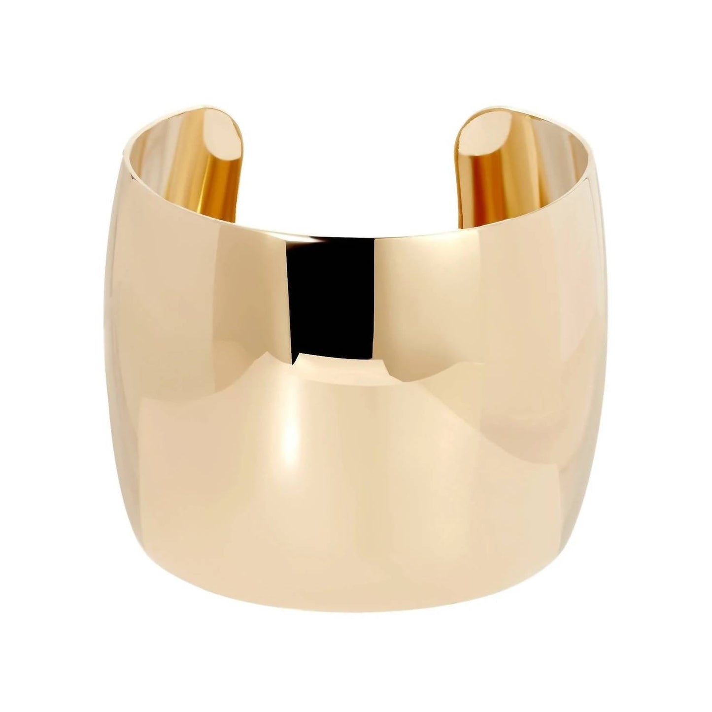 Eklexic - Women's 2 Inch Xl Domed Cuff Bracelet