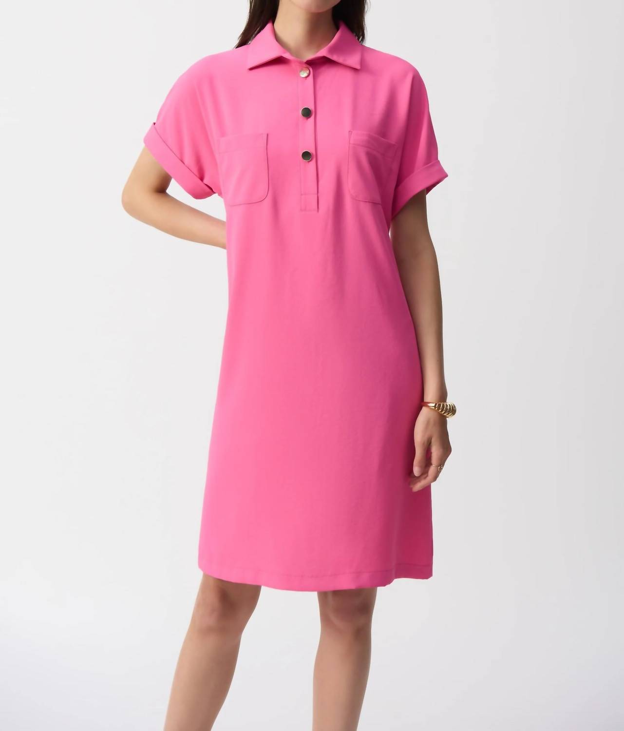 Joseph Ribkoff - Woven Polo Shirt Dress