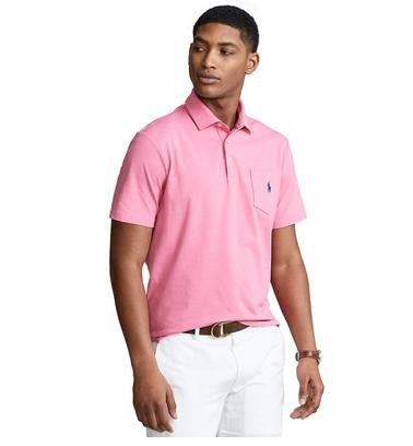 Ralph Lauren Men's Classic Fit Performance Polo Shirt Pink Size S